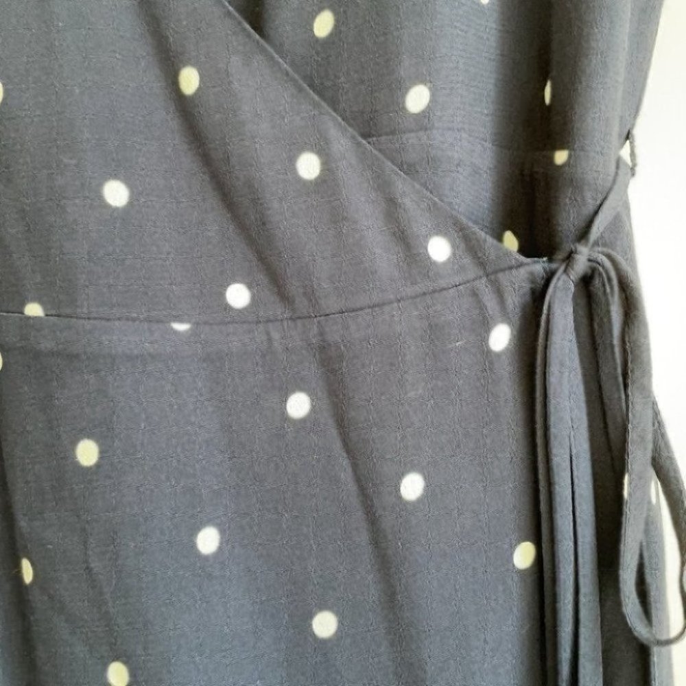 Rails Polka Dot Flutter Sleeve Wrap Dress In Navy - image 5